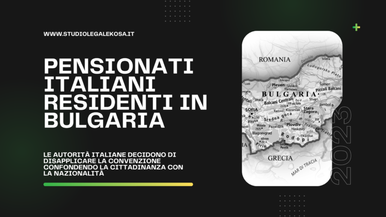 PENSIONATI ITALIANI RESIDENTI IN BULGARIA ED ISCRITTI ALL’AIRE. DEVONO ESSERE DETASSATI?