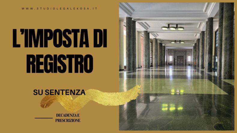 iMPOSTA SU SENTENZA