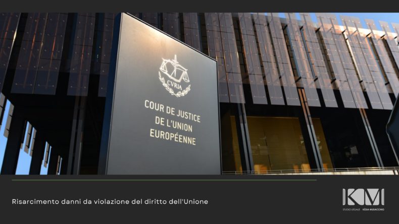 RISARCIMENTO DANNI DA VIOLAZIONE DEL DIRITTO EUROPEO.