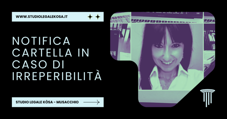 Notifica cartella per irreperibilità